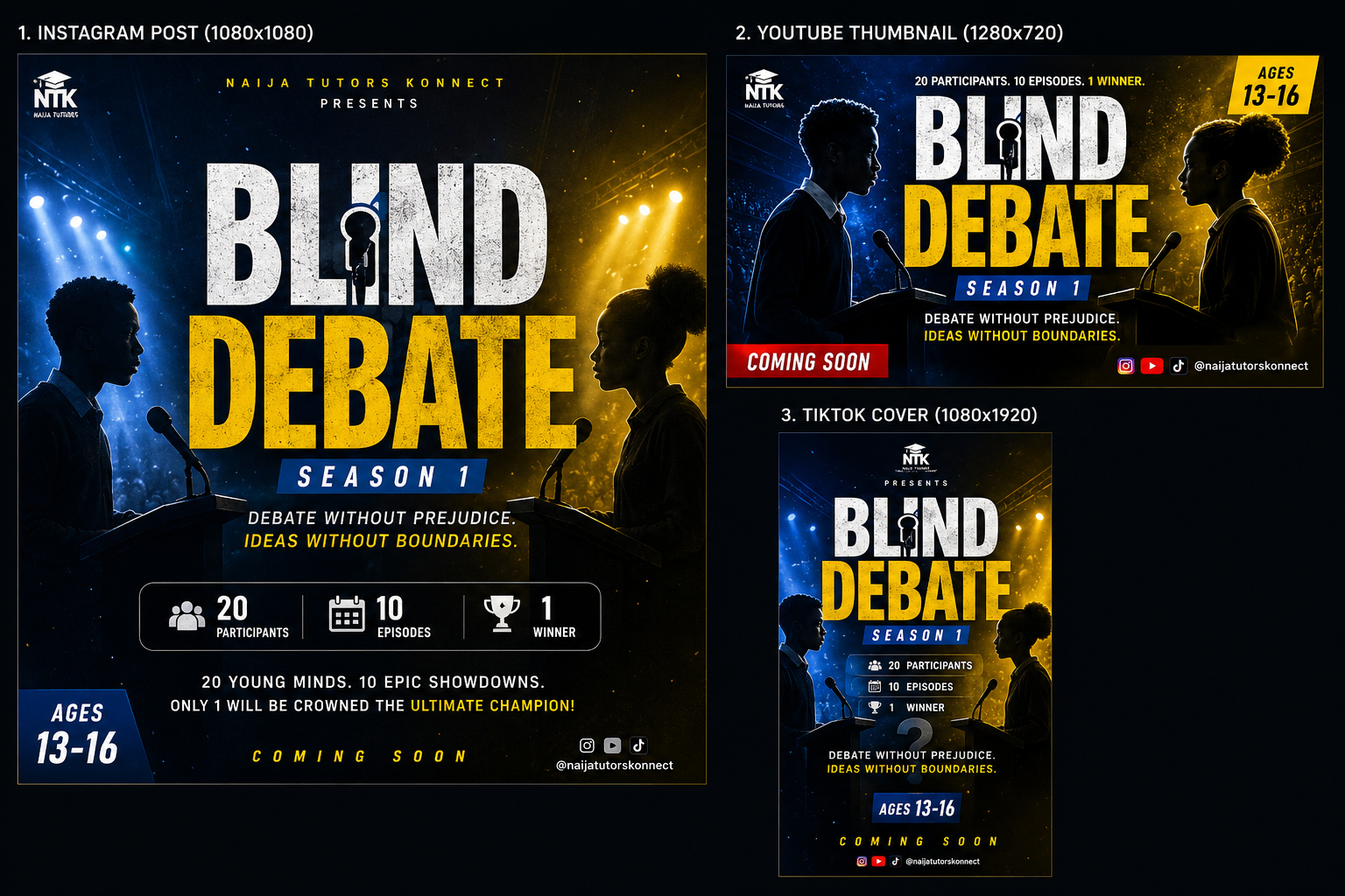 Blind Debate promo set